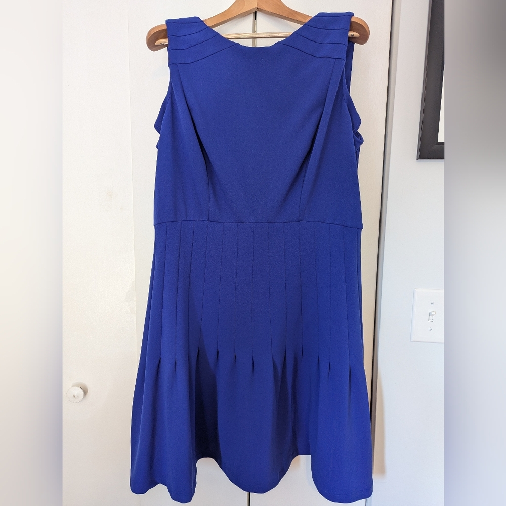 Lane Bryant Pleated Fit & Flare Dress NWT